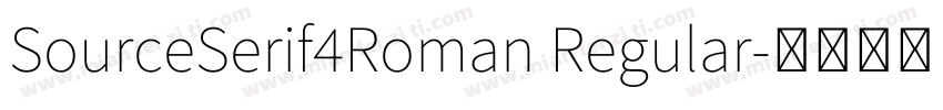 SourceSerif4Roman Regular字体转换